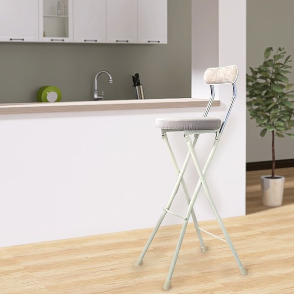 折りたたみ椅子 セレナチェアハイトール アイボリー／ミルキーホワイト【代引不可】