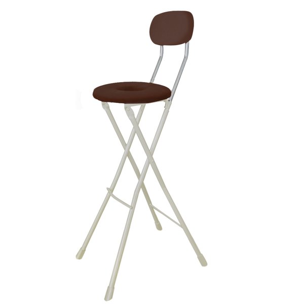 折りたたみ椅子 スイーツチェアハイトール ブラウン／ミルキーホワイト【代引不可】