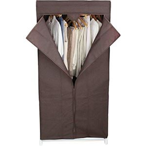 ハンガーラック 衣類収納 約幅75cm ブラウン 不織布 カバー付き スチールパイプ スーツラック ベッドルーム 寝室