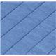 キルトバランスマットレス/寝具 【シングルサイズ】 厚み10cm 側地：わた入りボーダーキルト ブルー - 縮小画像3