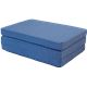 キルトバランスマットレス/寝具 【ダブルサイズ】 厚さ10cm 側地：わた入りボーダーキルト ブルー - 縮小画像2