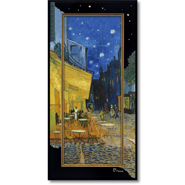 ユーパワー ビッグアートフレーム 〜名画 ハイグロスシリーズ〜 ゴッホ 「夜のカフェテラス」