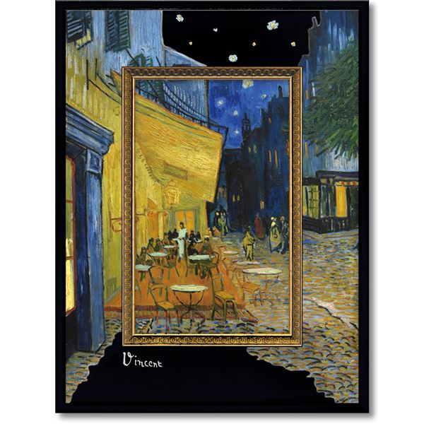 ユーパワー 名画ビッグアート Sサイズ ゴッホ「夜のカフェテラス」