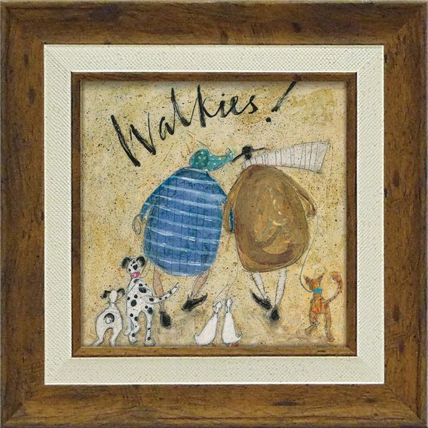 ユーパワー サム・トフト Gel加工 アートフレーム Sサイズ 「おさんぽ！」