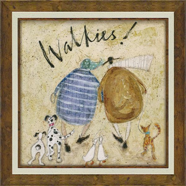 ユーパワー サム・トフト Gel加工 アートフレーム Mサイズ 「おさんぽ！」