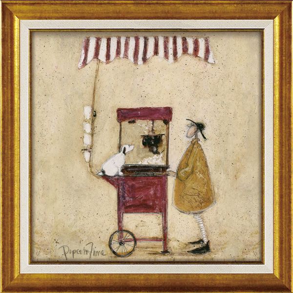 ユーパワー サム・トフト Gel加工 アートフレーム Mサイズ 「ポップコーン タイム」