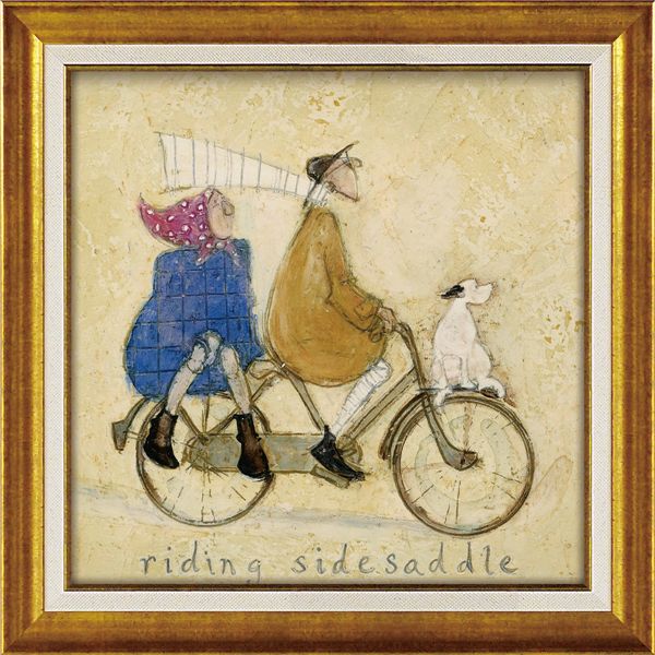 ユーパワー サム・トフト Gel加工 アートフレーム Mサイズ 「サイドサドル」