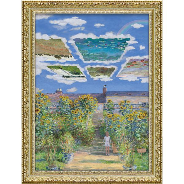 ユーパワー 白石創多 Gel加工 アートフレーム 「モネのスカイギャラリー」