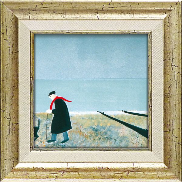 ユーパワー ジェニファー・ヴェルニー=フランクス Gel加工 アートフレーム 「コースタル ストロール」