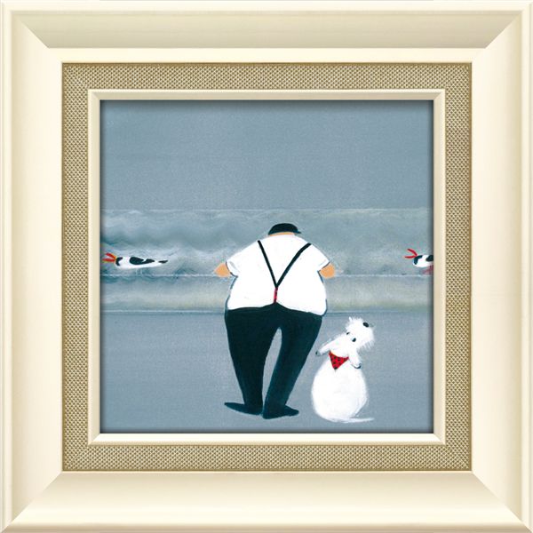 ユーパワー ジェニファー・ヴェルニー=フランクス Gel加工 アートフレーム 「シンク アバウト」