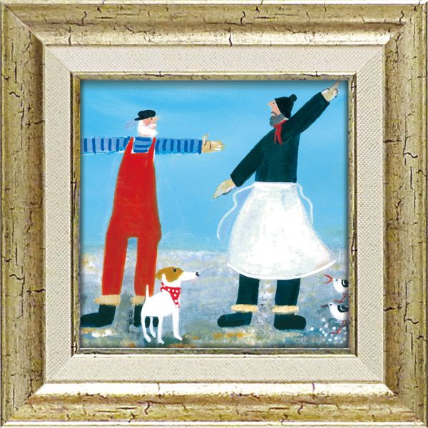 ユーパワー ジェニファー・ヴェルニー=フランクス Gel加工 アートフレーム 「フィッシー テイル」