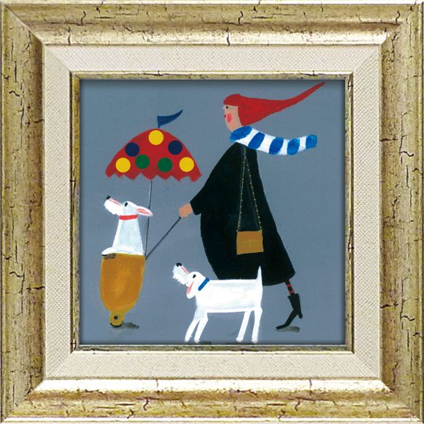 ユーパワー ジェニファー・ヴェルニー=フランクス Gel加工 アートフレーム 「マイ ターン」