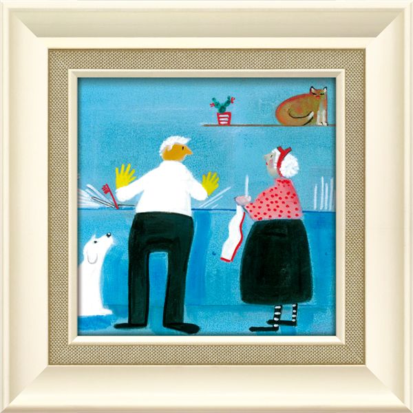 ユーパワー ジェニファー・ヴェルニー=フランクス Gel加工 アートフレーム 「ウォッシュ ワイプ」