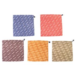 フリース ネックウォーマー 【和柄 5色アソート×10枚セット】 約28cm×28cm ポリエステル 4472 〔防寒用品 寒さ対策〕【代引不可】