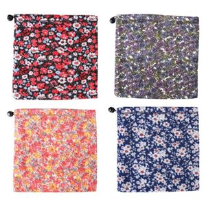 フリース ネックウォーマー 【フラワー柄 アソート×10枚セット】 約28cm×28cm ポリエステル 3415 〔防寒用品 寒さ対策〕【代引不可】