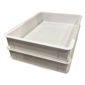 浅型 トレー 収納ケース 〔ホワイト 80個セット〕 幅33cm×奥行24cm×高さ5.5cm PP素材 書類ケース 会社 オフィス 事務所
