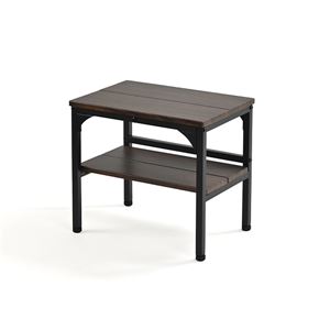 玄関ベンチ 幅約45cm 棚付き ダークブラウン スチール アジャスター付き 棚付き 収納家具 インテリア家具 玄関収納 組立品