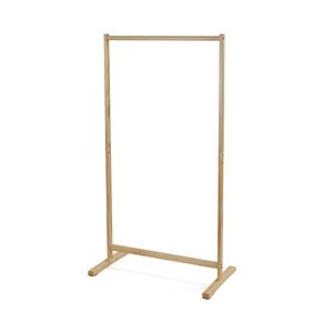 ハンガーラック 衣類収納 約幅77cm ナチュラル 木製 シングルハンガー 収納家具 インテリア家具 寝室家具 組立品