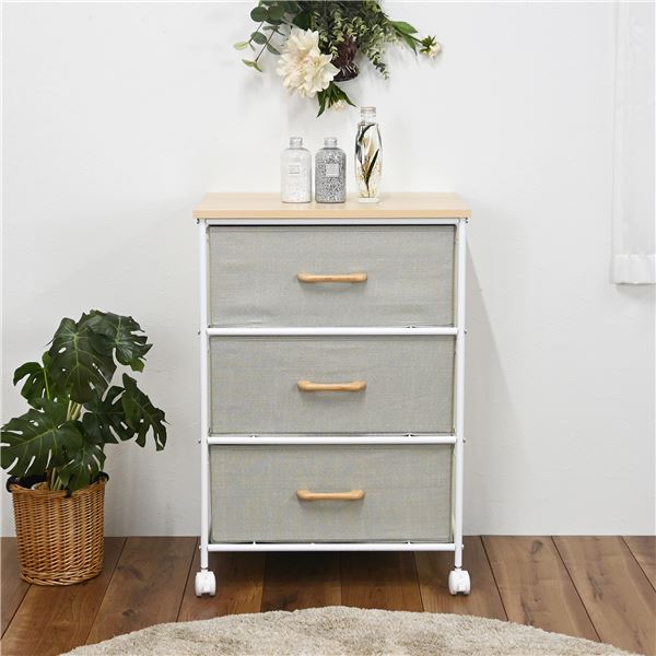 ファブリックチェスト3段 組立品