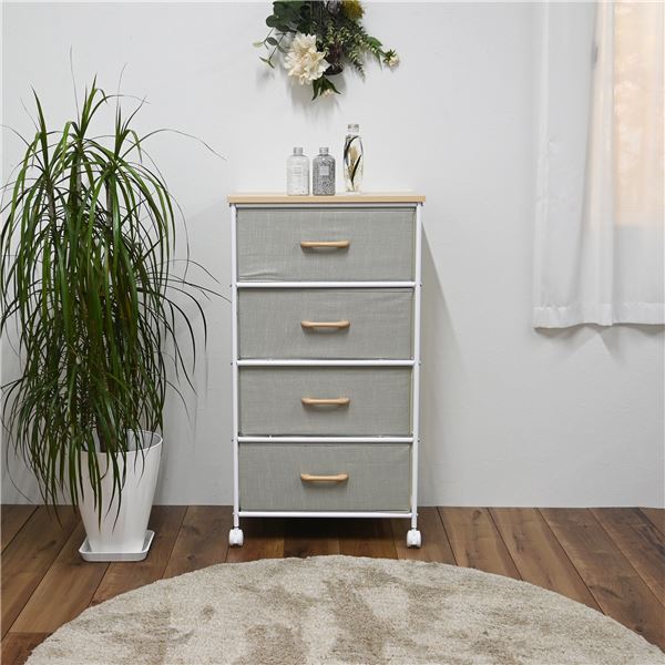 ファブリックチェスト4段 組立品