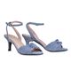 ヒール付け替え可能サンダル/婦人靴 【Denim Twirl/Stiletto 7cm ブルー系 37(24cm相当)】 Mime et moi ミミ・エ・モイ - 縮小画像1