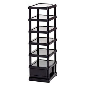 シューズラック 『組立式シューズラック7型』 （28×35×高97cm） ブラック