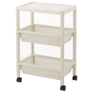 不動技研 テーブルワゴン TW-3S サンドベージュ F-2452