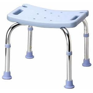 マキテック シャワーベンチ 背なし ライトブルー SB-12LB
