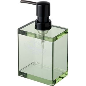 リス ソープディスペンサー フランクタイム 泡ボトル 340ml クリアグリーン
