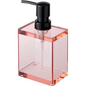 リス ソープディスペンサー フランクタイム 泡ボトル 340ml クリアピンク