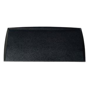 尺4 わたらせ盆/トレー 【黒SLタタキ】 425mm×305mm×13mm 日本製 〔和食 レストラン 店舗 お店〕【代引不可】