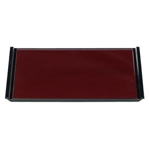 尺4 フライト盆/トレー 【新溜天黒SL】 425mm×301mm×20mm 日本製 〔和食 レストラン 店舗 お店〕【代引不可】