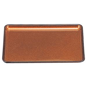 尺1 戦国長手盆/トレー 【梨地】 329mm×238mm×20mm 日本製 〔和食 レストラン 店舗 お店〕【代引不可】