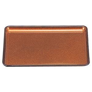 尺7 戦国長手盆/トレー 【梨地】 508mm×359mm×28mm 日本製 〔和食 レストラン 店舗 お店〕【代引不可】