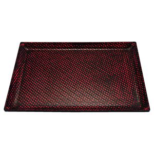 尺3 利休アジロ盆/トレー 【曙SL】 389mm×287mm×21mm 日本製 〔和食 レストラン 居酒屋 店舗 お店〕【代引不可】