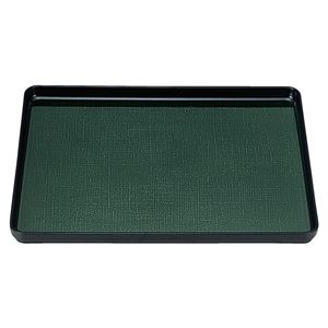 尺3 大寿布目盆/トレー 【グリーンかすりSL】 392mm×307mm×22mm 日本製 〔和食 レストラン 居酒屋 店舗 お店〕【代引不可】