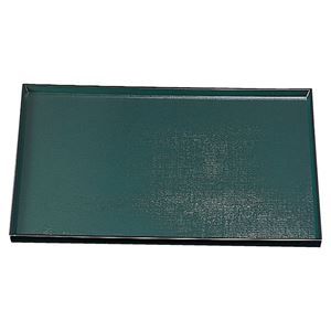 尺3 布目盆/トレー 【グリーン天黒】 393mm×286mm×16mm 日本製 〔和食 レストラン 居酒屋 店舗 お店〕【代引不可】