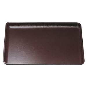 尺2 ケヤキ会席盆/トレー 【新溜SL】 360mm×260mm×20mm 日本製 〔和食 レストラン 居酒屋 店舗 お店〕【代引不可】