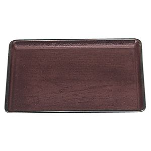 尺4 桐木目会席盆/トレー 【新溜SL】 437mm×342mm×16mm 日本製 〔和食 レストラン 居酒屋 店舗 お店〕【代引不可】