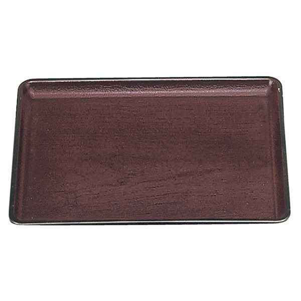 尺4 桐木目会席盆/トレー 【新溜SL】 437mm×342mm×16mm 日本製 〔和食 レストラン 居酒屋 店舗 お店〕【代引不可】