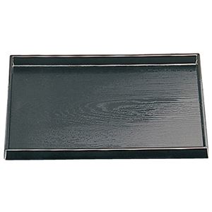 尺6 ダイヤ木目盆/トレー 【黒SL】 480×330×22mm 日本製 〔和食 レストラン 居酒屋 店舗 お店〕【代引不可】
