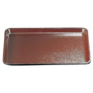 尺2 耐熱木目長手盆/トレー 【茶SL】 359mm×270mm×20mm 日本製 食洗機対応 〔和食 レストラン 居酒屋 店舗 お店〕【代引不可】