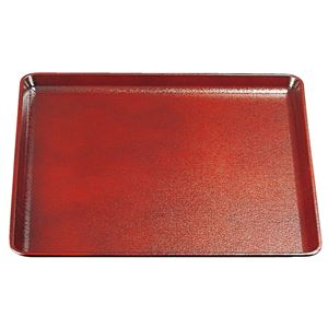 尺2 耐熱布目角盆/トレー 【溜SL】 360mm×360mm×18mm 日本製 食洗機対応 〔和食 レストラン 居酒屋 店舗 お店〕【代引不可】
