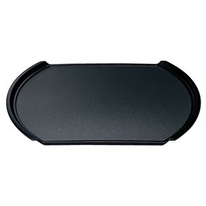 尺4.5 小判型フライト盆/トレー 【黒パールSL】 435mm×317mm×21mm 日本製 〔和食 レストラン 居酒屋 店舗 お店〕【代引不可】