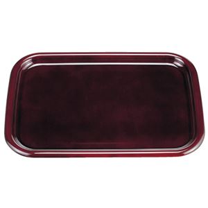 尺4 ロイヤルトレー/おぼん 【溜毘沙門天塗】 429×298×23mm 日本製 〔和食 レストラン 店舗 お店〕【代引不可】
