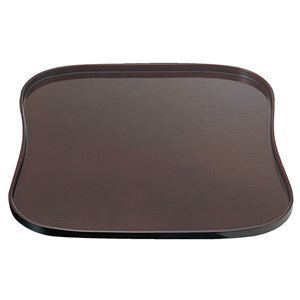 尺2 ひさご盆/トレー 【溜】 363mm×363mm×17mm 日本製 〔和食 レストラン 居酒屋 店舗 お店〕【代引不可】
