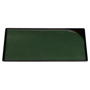 尺5 袖型盆/トレー 【グリーンパール毘沙門天SL】 455×320×15mm 日本製 〔和食 レストラン 居酒屋 店舗 お店〕【代引不可】