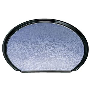 尺3 半月フライト盆/トレー 【紫雲SL】 393×345×19mm 日本製 〔和食 レストラン 居酒屋 店舗 お店〕【代引不可】