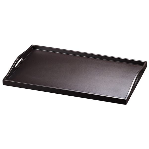 尺8 木製脇取盆/トレー 【ウルミ乾漆 木】 545×333×43mm 日本製 〔和食 レストラン 居酒屋 店舗 お店〕【代引不可】