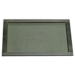 木製 ツーライン盆/トレー 【モスグリーン 木】 450mm×320mm×11mm 日本製 〔和食 レストラン 居酒屋 店舗 お店〕【代引不可】